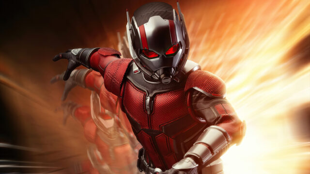 Ant Man dynamic action pose with motion blur effect Ant Man wallpapers