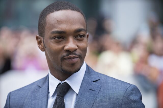 Anthony Mackie Elegant Suit Portrait Wallpaper