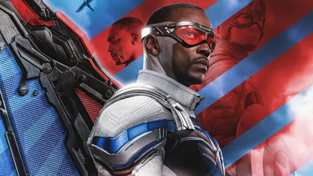 Anthony Mackie Falcon Action Wallpaper Art