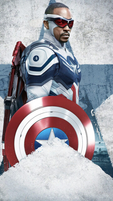 Anthony Mackie As Captain America In Epic Wallpaper