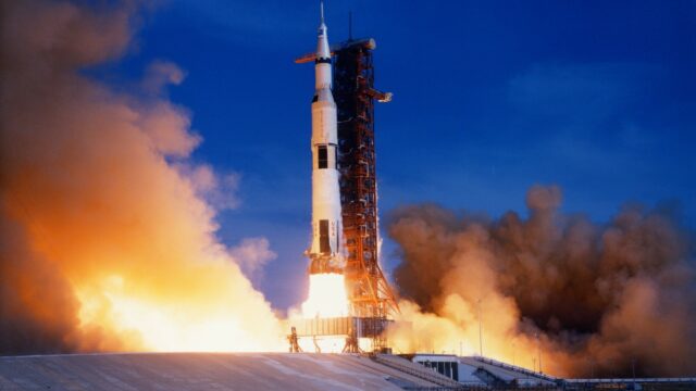 Apollo 11 Launch Iconic Moon Mission Wallpaper