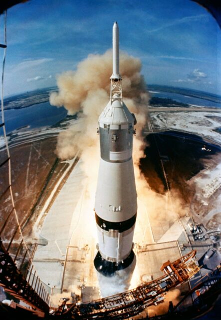 Apollo 11 Launch Inspiring Space Wallpaper