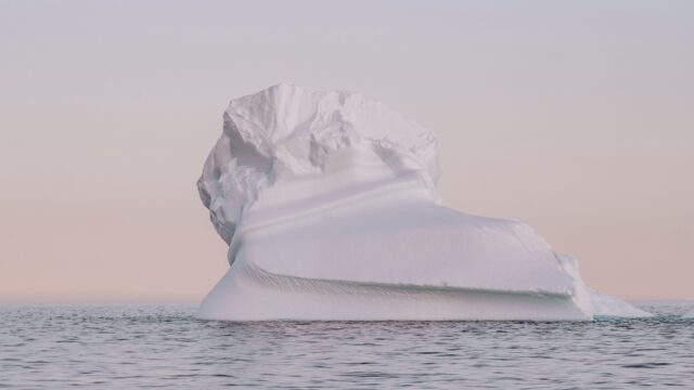 Arctic Ocean Wallpaper Stunning Iceberg Floating On Calm Waters At Sunset