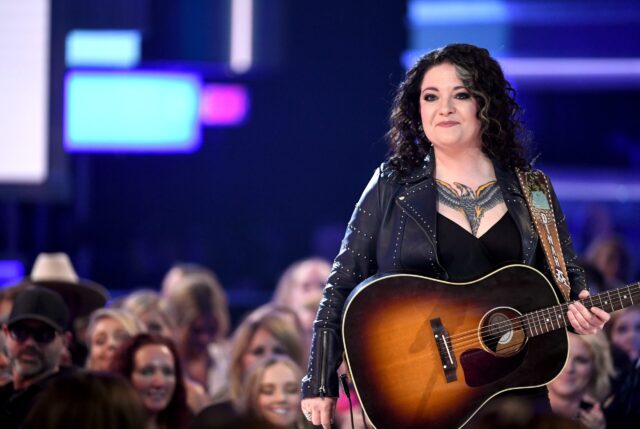 Ashley McBryde Performing Live On Stage With Guitar