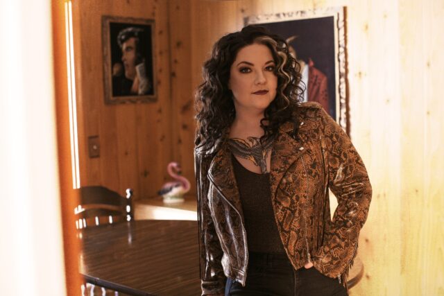 Ashley McBryde In Rustic Room Wallpaper Image