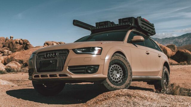 Audi A4 Allroad Adventure Ready Desert Wallpaper