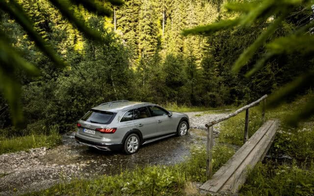 Audi A4 Allroad Adventure In Scenic Forest Setting