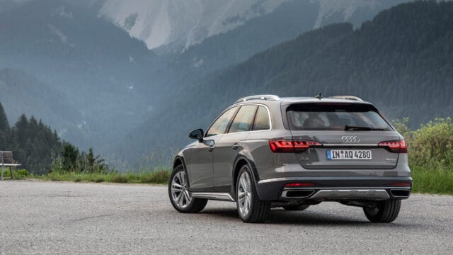 Audi A4 Allroad Scenic Mountain Drive Wallpaper