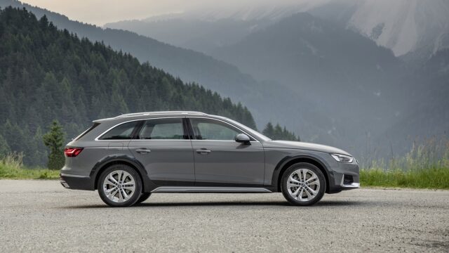 Audi A4 Allroad Scenic Wallpaper Capturing Mountain Adventure