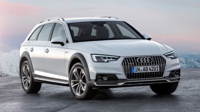 Audi A4 Allroad In Winter Landscape Wallpaper