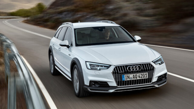 Audi A4 Allroad On Scenic Mountain Road Wallpaper
