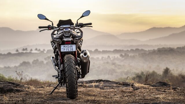 BMW G 310 GS Adventure Motorcycle At Sunrise Wallpaper