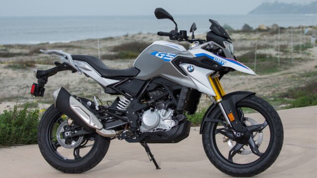 BMW G 310 GS Adventure Motorcycle On Coastal Road Wallpaper