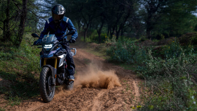 BMW G 310 GS Adventure Ride In The Forest Trail