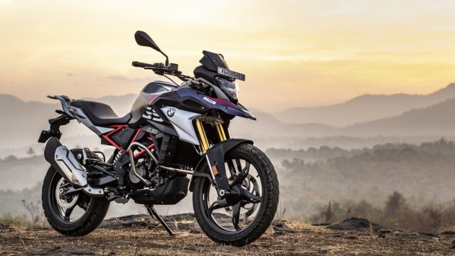 BMW G 310 GS Adventure At Sunset Landscape Wallpaper