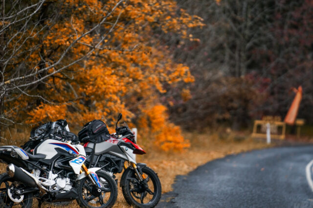 BMW G 310 GS Motorcycles On Scenic Autumn Road
