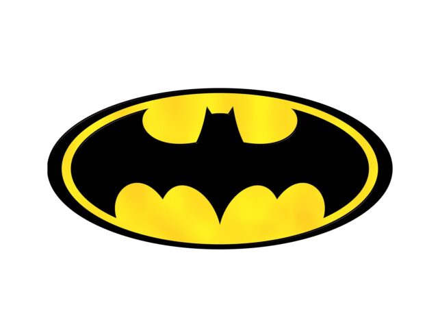 Batman Sign Emblem On Yellow And Black Wallpaper