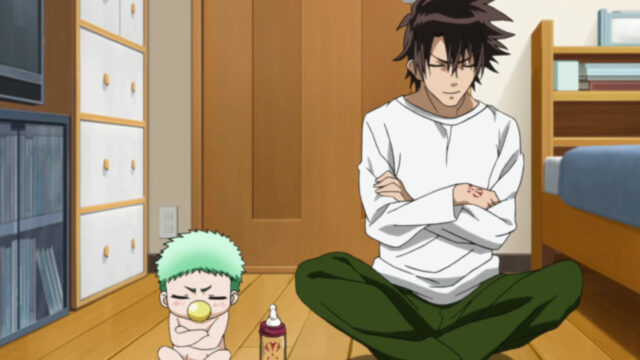Beelzebub Anime Characters Relaxing In Room Wallpaper