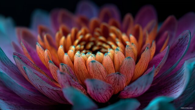 Best Background Wallpaper, A Close Up Of A Blooming Flower With Richly Detailed Petals And Vivid Colors