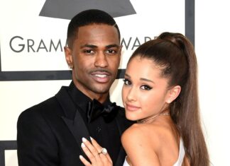 Big Sean and Ariana Grande posing closely at the Grammys, HD Mobile Wallpaper