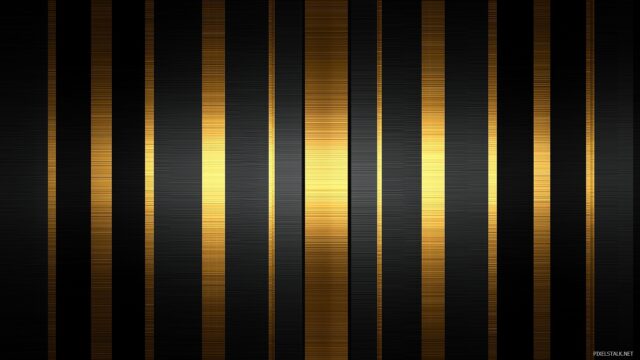 Black And Gold HD Wallpaper For Desktop Computer, Refined Black And Gold Stripes For Background