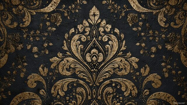 Black And Gold Wallpaper, Elegant Black And Gold Patterns For Desktop Background