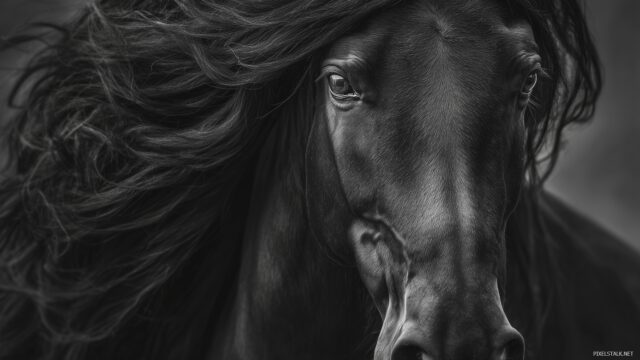 BlackvHorse Desktop HD Wallpaper Free Download A Stunning Close