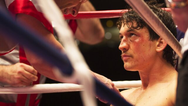 Bleed For This Movie Intense Boxing Ring Moment Wallpaper