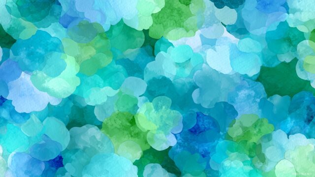 Blue Green Desktop HD Wallpaper, Soft Watercolor Patterns In Blue And Green, Creating A Soothing And Artistic Desktop Layout