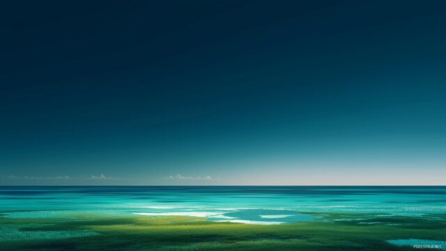 Blue Green Wallpaper Free Download, Captivating Horizons Tinted In Blue And Green, Perfect For Those Seeking A Refreshing Desktop Experience