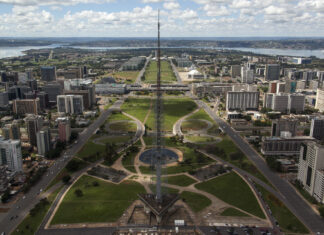 Brasilia Aerial View Capturing Modern Urban Design