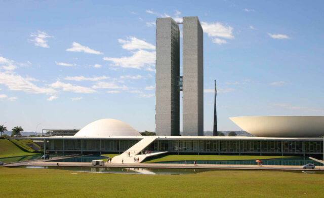 Brasilia Architecture And Skyline Capitol Building Wallpaper