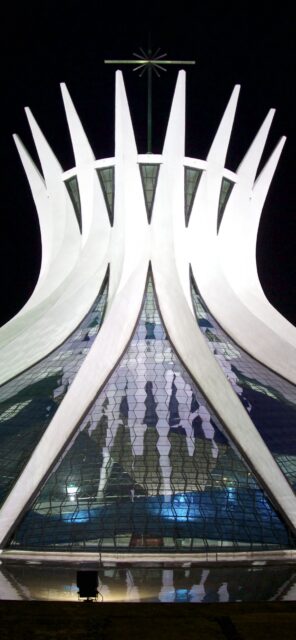 Brasilia Cathedral Night View Stunning Architecture Wallpaper