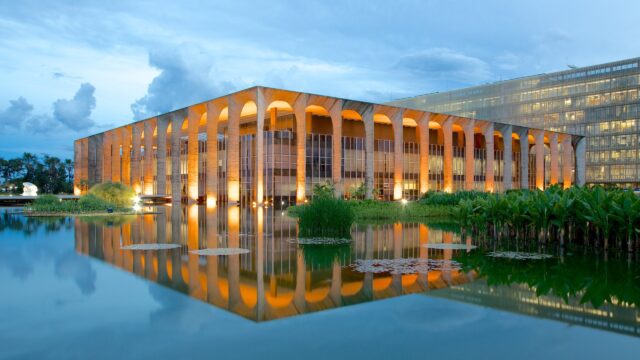 Brasilia Modern Architecture Reflections Wallpaper