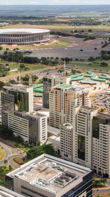 Brasilia Skyline View Captured In Stunning Aerial Wallpaper