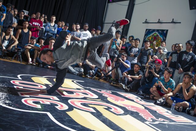 Breakdancing Competition Spotlighting Dynamic Moves