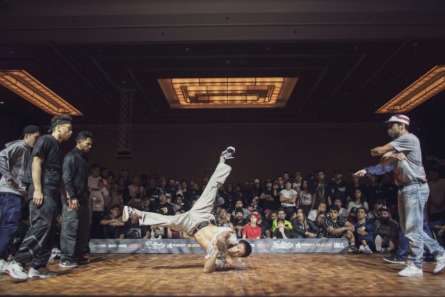 Breakdancing Performance Captivates Enthusiastic Crowd