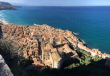 Breathtaking Coastal View Of Cefalù Italy   Stunning Wallpaper