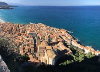 Breathtaking Coastal View Of Cefalù Italy   Stunning Wallpaper