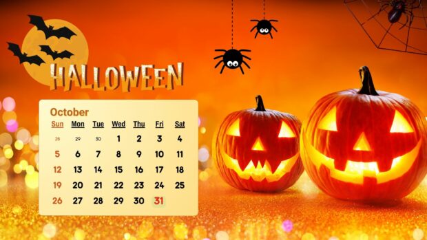 Calendar 2025 October HD Wallpaper (10)