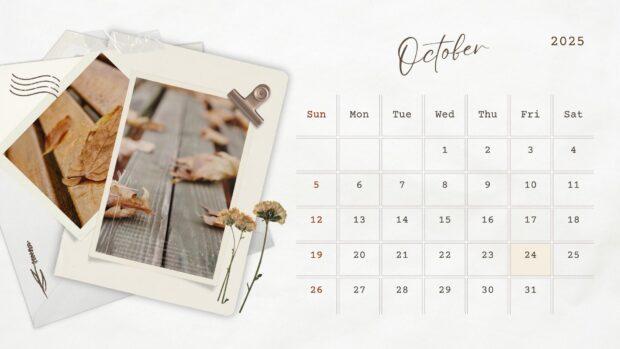 Calendar 2025 October HD Wallpaper (29)