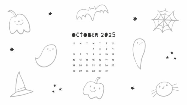 Calendar 2025 October HD Wallpaper (34)