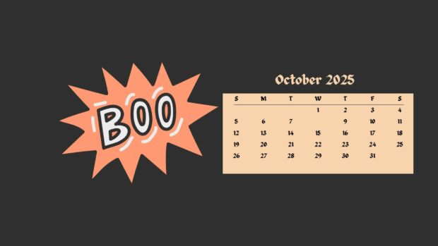 Calendar 2025 October HD Wallpaper (6)