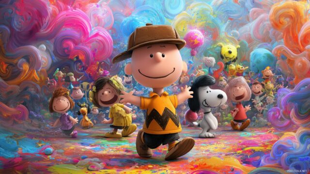 Charlie Brown HD Wallpaper For PC, Colorful And Playful Charlie Brown Characters In A Vibrant Setting, Capturing The Essence Of Joy And Nostalgia