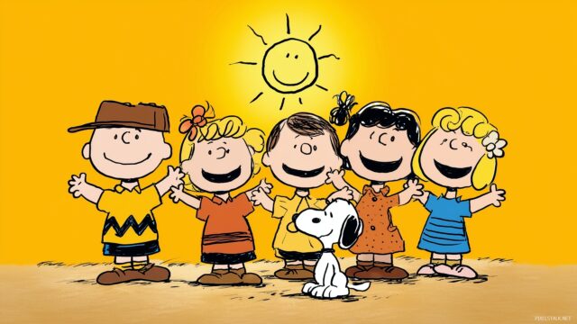 Charlie Brown Wallpaper HD, Iconic Moments Of Charlie Brown And Friends With A Sunny Background, Vibrant Colors And A Cheerful Atmosphere