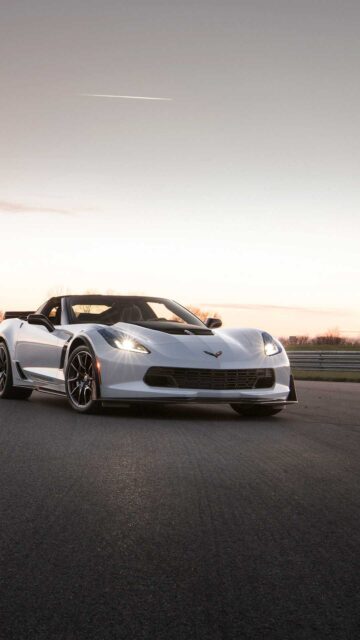 Chevrolet Corvette Z06 Convertible On Open Road Stunning Vehicle Wallpaper