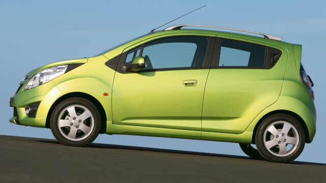 Chevrolet Spark In Vibrant Green Ideal For Wallpaper Use