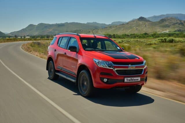 Chevrolet Trailblazer Driving Scenic Mountain Road Wallpaper