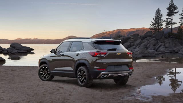 Chevrolet Trailblazer Parked By Scenic Lake   Perfect Wallpaper