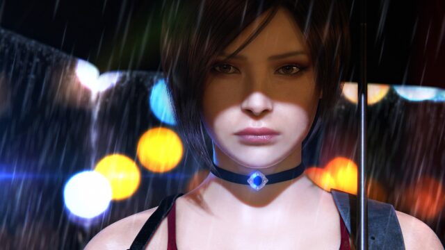 Choker Wallpapers Stunning Woman Wearing Blue Gem Choker Under Umbrella in Rain